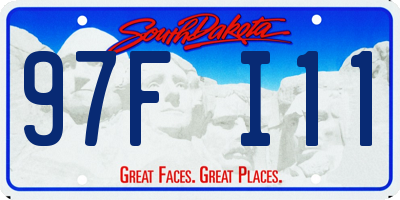 SD license plate 97FI11