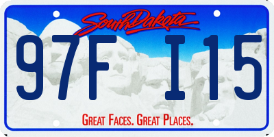 SD license plate 97FI15