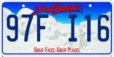 SD license plate 97FI16