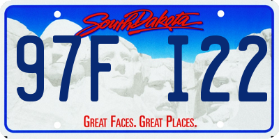 SD license plate 97FI22