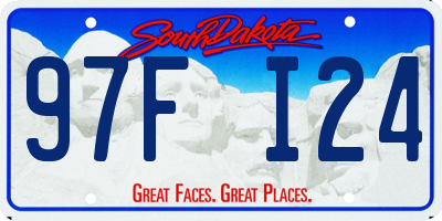SD license plate 97FI24