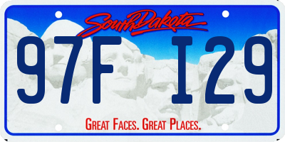 SD license plate 97FI29