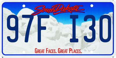 SD license plate 97FI30