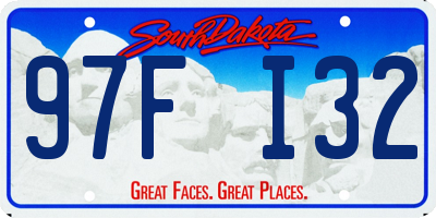 SD license plate 97FI32