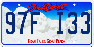 SD license plate 97FI33