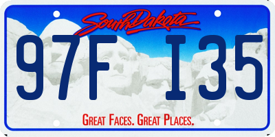 SD license plate 97FI35