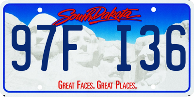 SD license plate 97FI36