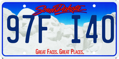 SD license plate 97FI40