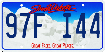 SD license plate 97FI44