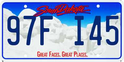 SD license plate 97FI45