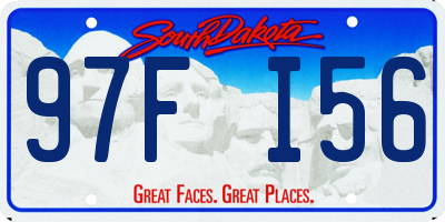SD license plate 97FI56