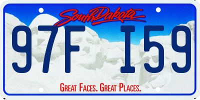 SD license plate 97FI59