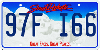 SD license plate 97FI66