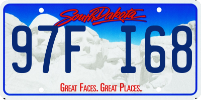 SD license plate 97FI68