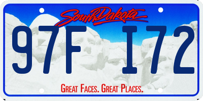 SD license plate 97FI72