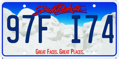 SD license plate 97FI74