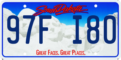 SD license plate 97FI80