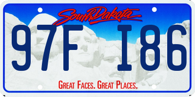 SD license plate 97FI86