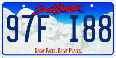 SD license plate 97FI88