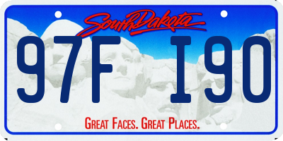 SD license plate 97FI90