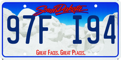 SD license plate 97FI94