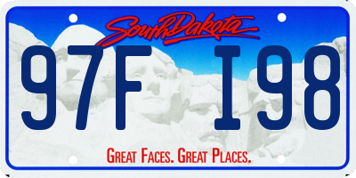 SD license plate 97FI98