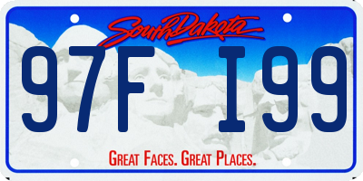 SD license plate 97FI99