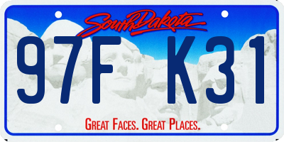 SD license plate 97FK31