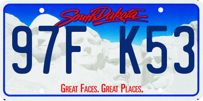 SD license plate 97FK53