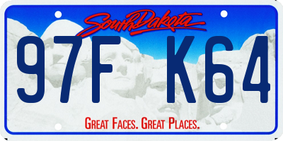 SD license plate 97FK64
