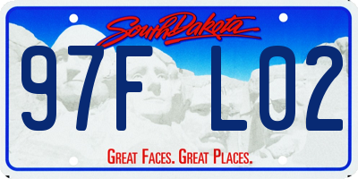 SD license plate 97FL02