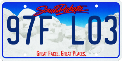 SD license plate 97FL03