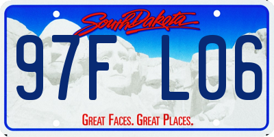 SD license plate 97FL06