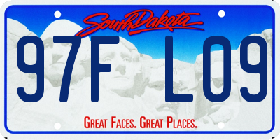 SD license plate 97FL09