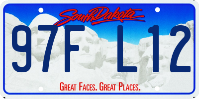 SD license plate 97FL12