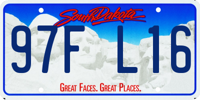 SD license plate 97FL16