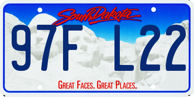 SD license plate 97FL22