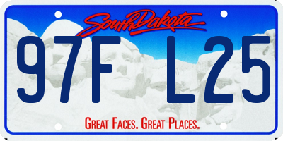 SD license plate 97FL25