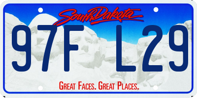 SD license plate 97FL29