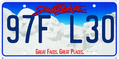 SD license plate 97FL30