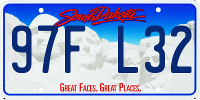 SD license plate 97FL32