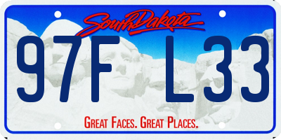 SD license plate 97FL33