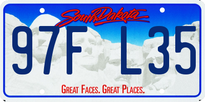 SD license plate 97FL35