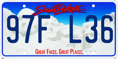 SD license plate 97FL36