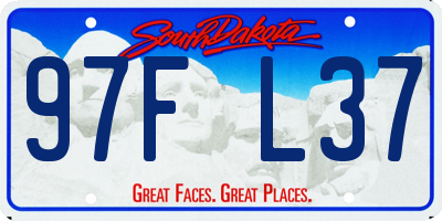 SD license plate 97FL37