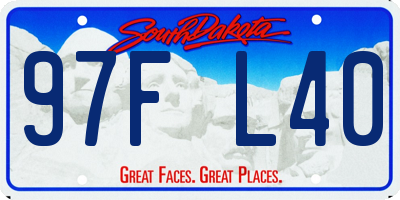 SD license plate 97FL40
