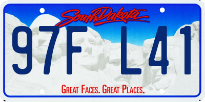 SD license plate 97FL41