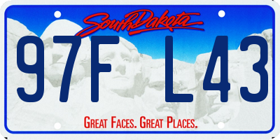SD license plate 97FL43