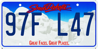 SD license plate 97FL47