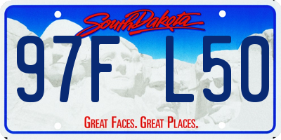 SD license plate 97FL50